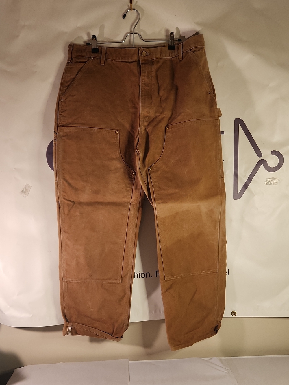 Men's Brown Workwear Canvas Pants